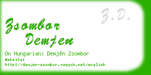 zsombor demjen business card